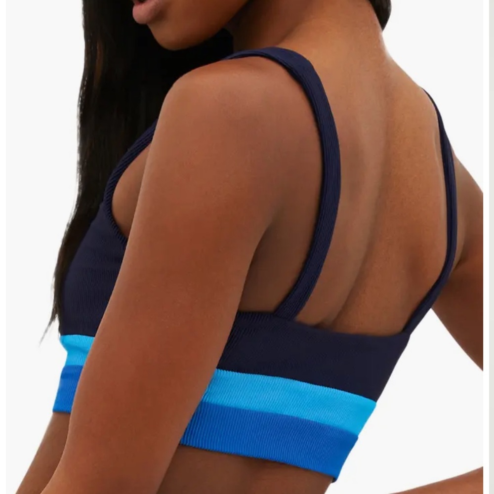 Beach Riot Ribbed Colorblock Bikini Top NWOT - Picture 3 of 7